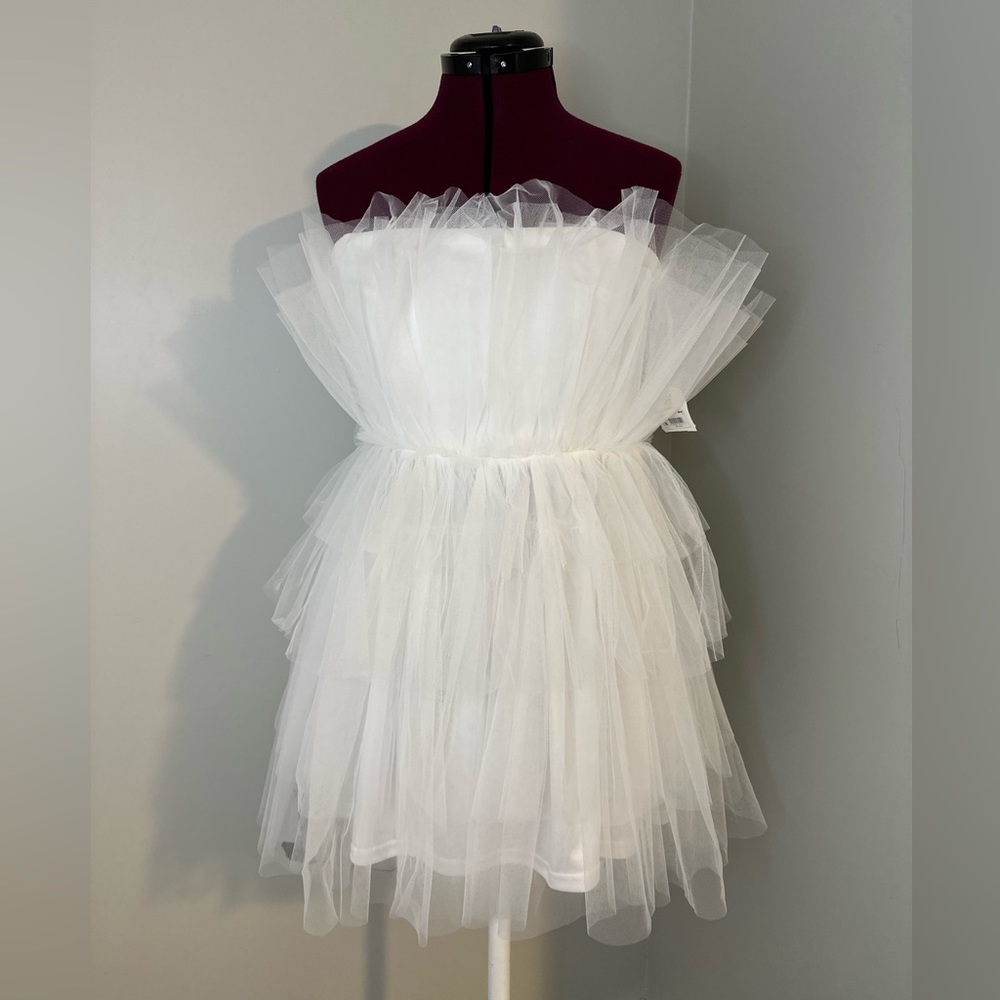 White Tulle Minidress NWT! Altar'd State!
